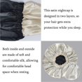 thumbnail image 6 of Silk Bonnet For Natural Hair, Satin Bonnet Silk Bonnet Hair Bonnet For Sleeping, Satin Bonnet For Hair Bonnets For Women, Black, 6 of 7