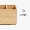 thumbnail image 5 of U Brands Zen Desktop Organizer, 7" x 3.5" x 4.2", Bamboo, Made of Natural Materials, 5 of 9