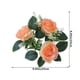 thumbnail image 3 of Hogar y cocina, Decoración del hogar, Cuadro colgante, Guirnalda, Corona de velas de rosas, Corona de velas de hojas con flores artificiales de seda, Decoración de mesa para bodas, fiestas de San Vale, 3 of 6