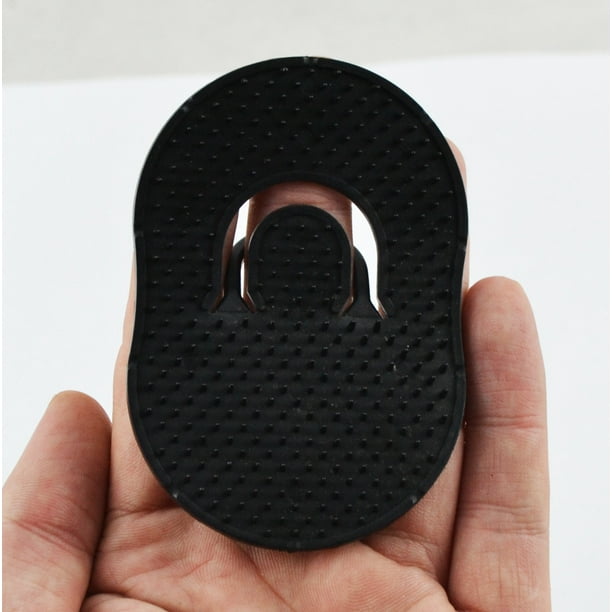 Pocket Palm Combs, Shampoo Comb, Massager Hair Brush Comb, Scalp Massager Brush Comb, Wave brush, Palm hair brush (Black)
