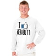 thumbnail image 5 of Funny Couples Matching Set Beard Butt Men's Long Sleeve Tee T Shirt Brisco Brands S, 5 of 7