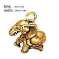 thumbnail image 2 of Qarigey Colgante de elefante antiguo, llaveros con dije de Animal Vintage, decoración de joyería, artesanías, figuritas, decoración de Ropa, zapatos y accesorios Miscelánea  elefante Cobre puro sólido, 2 of 6