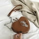thumbnail image 1 of Bolso de hombro Yinane PU Corazón Marrón A Mujer, 1 of 8