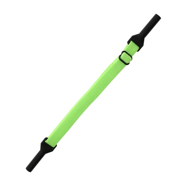 Correa para gafas, universal, antideslizante, ajustable verde fluorescente