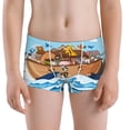 thumbnail image 5 of Yiaed Animals on Noah's Ark Floating Print Boys' Boxer Briefs Cotton Casual Stretch Comfort Boys Boxers - Kids Boxer Briefs Underwear for Boys (6-18)-Large, 5 of 5