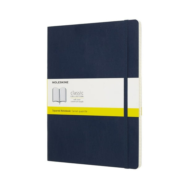 Moleskine Classic Notebook, Extra Large, Squared, Blue Sapphire, Soft