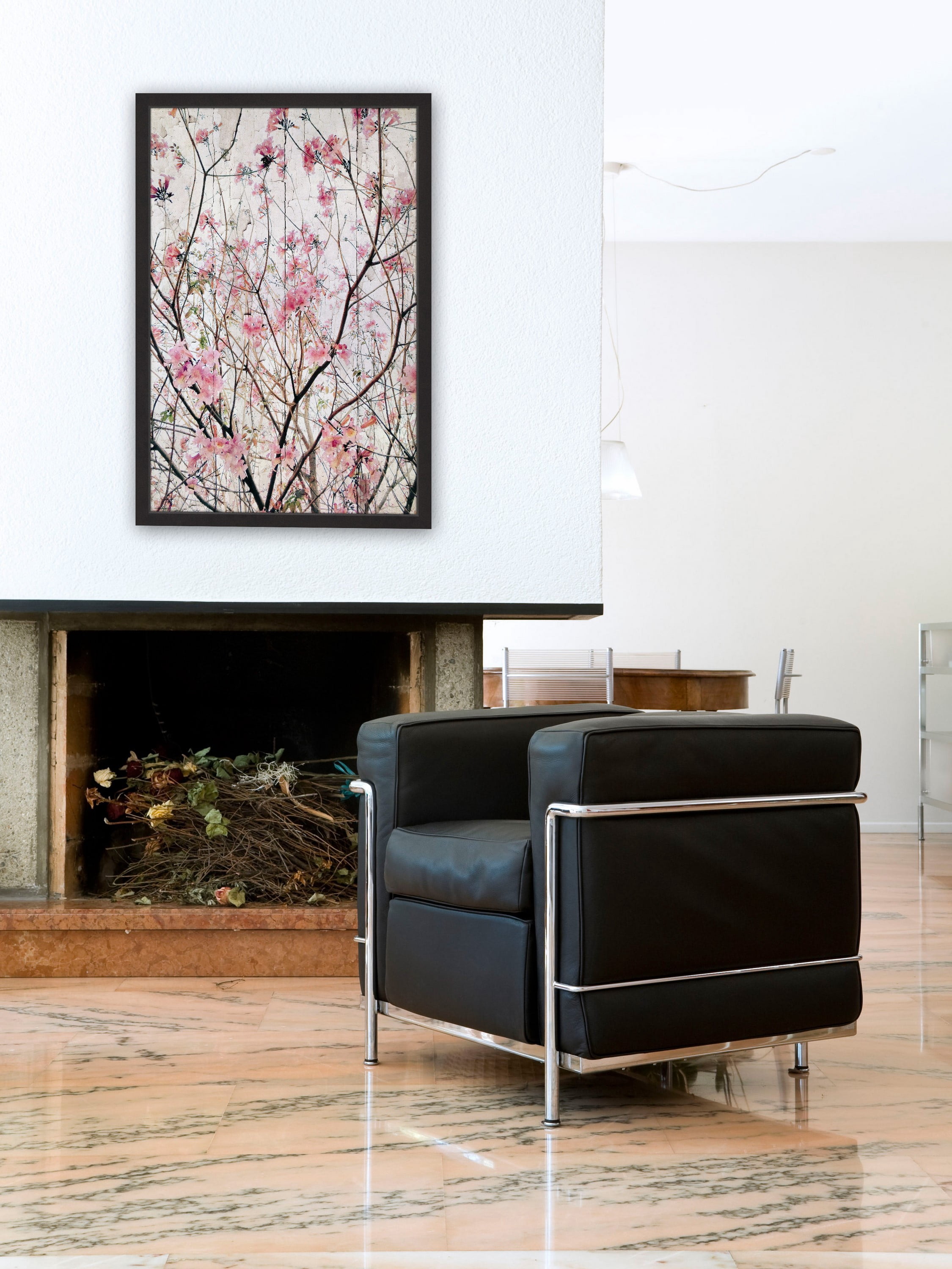"Pink Blossoms" Framed Painting Print