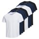 thumbnail image 1 of Jack & Jones Camiseta de Hombre, paquete de 10 - JJEORGANIC BASIC TEE O-NECK, manga corta, algodón orgánico Blanco/Azul marino/Negro XL (X-Large), 1 of 7