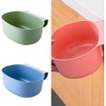 thumbnail image 5 of Kitchen Cabinet Hanging Garbage Trash Can(Blue)Can Trash Food Barrel, Plastic, 5 of 5