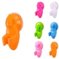 thumbnail image 2 of fastboy Support de Salle de Bain Réglable en Plastique Ventouse Murale Douche Support Fixe Mobile - Rose Orange, 2 of 6