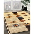 thumbnail image 3 of Ahgly Company Machine Washable Indoor Rectangle Traditional Gold Brown Area Rugs, 5' x 7', 3 of 7