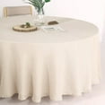 thumbnail image 4 of BalsaCircle 120" Beige Round Premium Polyester Faux Burlap Tablecloth Reception Dining, 4 of 7