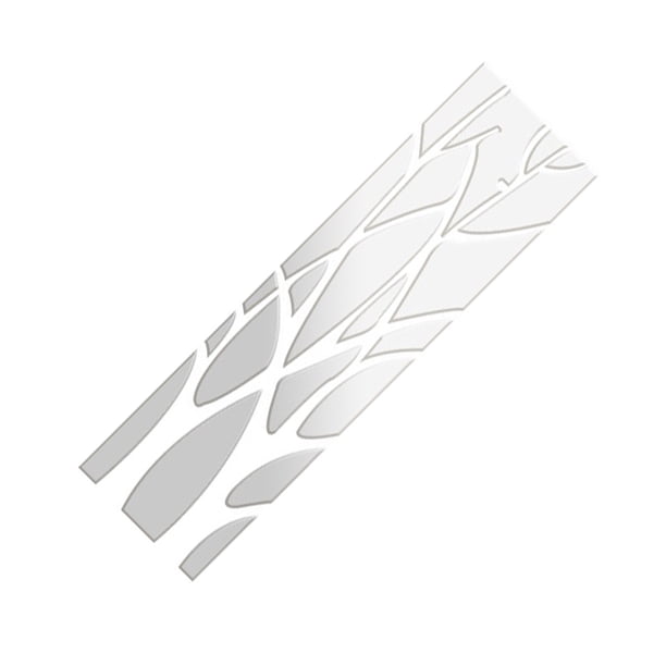 Adhesivo acrílico para pared Inteprter espejo autoadhesivo decorativo Plata