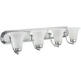 thumbnail image 3 of Aspen Creative 62271-2, 4-Lights Bathroom Vanity, 29-7/8" Wide, Chrome Finish with Alabaster Glass, 3 of 6