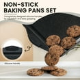 thumbnail image 4 of Kikcoin Bakeware Set, 21-Piece Baking Pans Set Carbon Steel Baking Sheet Pans for Kitchen with Silicone Handles, Nonstick Cookie Sheets, 4 of 11