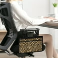 thumbnail image 2 of COEQINE Leopard Print Wheelchair Armrest Side Hanging Storage Bag Motorized Wheelchair Bags to Hang on Side Side Arm Bag for Power Wheelchair Wheelchair Storage Bag Side for Seniors, 2 of 7