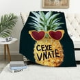 thumbnail image 4 of FCXZI Pineapple Sunglasses Heart Fuzzy Fluffy Soft Cozy Blanket 60*80in, 4 of 7