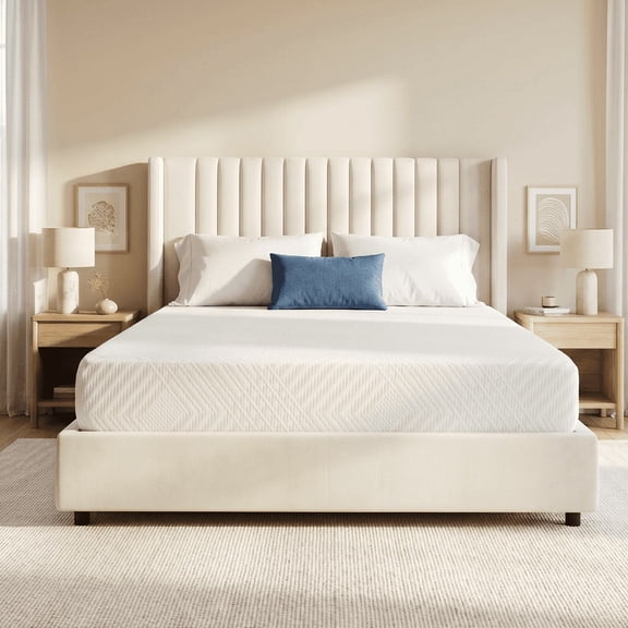 8 inch Twin Size Memory Foam Mattress in a box, Medium Feeling, Bamboo Charcoal Gel Mattress, Made in USA