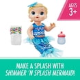 thumbnail image 3 of Muñeca Baby Alive Shimmer 'n Splash con pelo BLD, 3 of 7