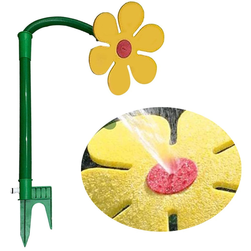 RichLink Dancing Daisy Garden Sprinkler: 720° Rotating Water Feature for Lawn Fun!