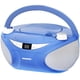 thumbnail image 1 of Magnavox MD6949 Boombox portátil con CD de carga superior con radio estéreo AM/FM y tecnología inalámbrica Bluetooth en negro | Compatible con CD-R/CD-RW | Pantalla LED | (Azul), 1 of 5