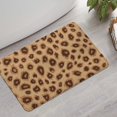 thumbnail image 2 of Leopard Pattern Bathroom Rugs Mat,Non Slip Microfiber Bathroom Rug,Rubber Backing,Soft Bathroom Mats for Bathroom Floor,Tub and Shower,17x27in(43x68cm), 2 of 5