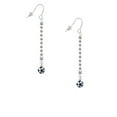 thumbnail image 2 of Delight Jewelry Resin Soccer ball - Silver-tone Long Sparkle Dangle French Earrings, 2 of 4