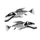 thumbnail image 5 of 2 pegatinas decorativas de espina de pescado para coche, fácil instalación. Negro, 5 of 8