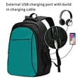 thumbnail image 2 of Disketp Teal Mochila de Viaje Estampada para Laptop con Puerto de Carga USB, Mochila Impermeable para Computadora – Regalo para Hombres y Mujeres, 2 of 7