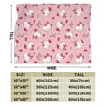thumbnail image 2 of Hello Kitty Blanket, Super Soft Throw Blanket, Cozy Flannel Blankets For Boys Girls, Warm Blankets For Couch Sofa Bed, 60"X50", 2 of 9