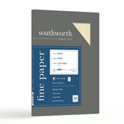 Southworth Fine Paper, 8.5" x 11" - 24 lb., Linen Finish, Ivory, 100 Sheets