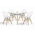 thumbnail image 1 of Set de Comedor Cristal 120 cm Mundo In y 4 Sillas Eames Vento Blanco, 1 of 9