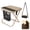 Khaki, variant on 2-in-1 Folding Stool Crossbody Bag, Portable Collapsible Stool for Camping Hiking, Heavy Duty Supports (Black)
