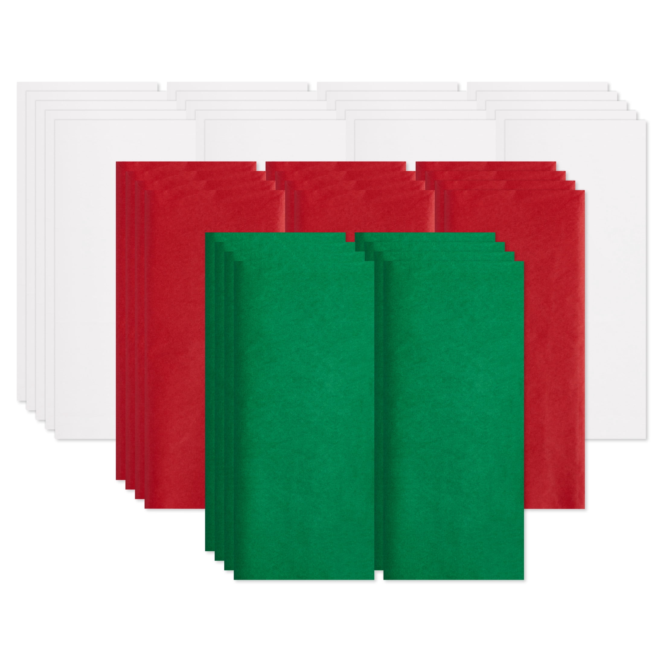 American Greetings Christmas Gift Tissue Paper, Red, White and Green (20" x 20" , 40-Sheets)