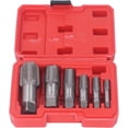 thumbnail image 6 of Pipe Tap Set 6 Pcs Pipe Fitting Tools Tap, NPT 1 In 3/4 In 1/2 In 3/8 In 1/4 In 1/8 In Carbon Steel Thread Tapping Tool Kit for PVC Pipe, Hand Thread Plumbing Tap Set for Accurate Threads, 6 of 9