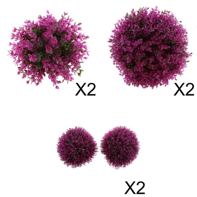 6 Piezas Topiary Ball Decorativo Jardín Pantalones Decoración para Gloria Bola de Topiario