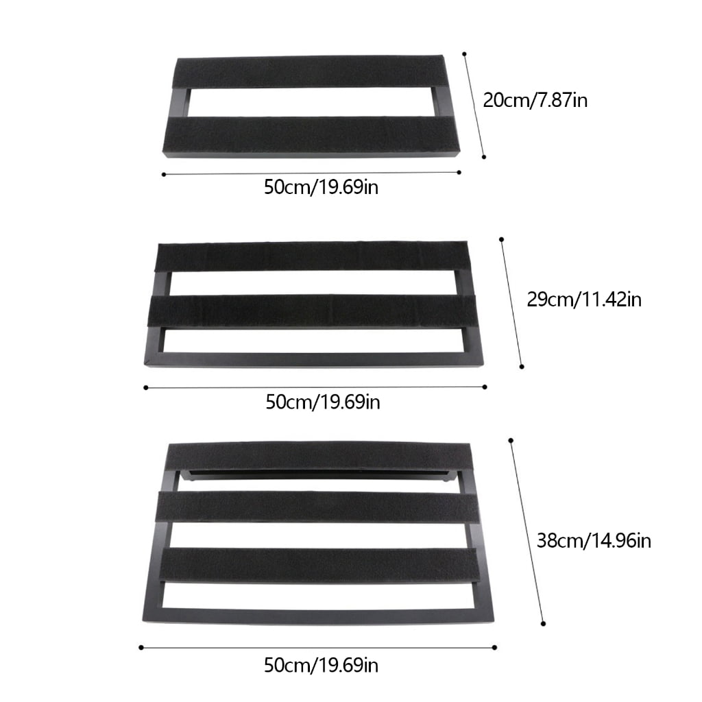 Nonslip Effect Track Board Metal Guitar Effect Pedal Board Stable Practical Effects Bracket for Musical Instrument