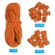 thumbnail image 4 of Cuerda elástica de 16 yardas y bloqueo de cordón de agujero único y tope de resorte de doble agujero, Naranja 12 Paquete, 4 of 6