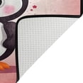 thumbnail image 6 of FREEAMG Cute Penguins and Love Hear Bath Curtain Rugs Sets 2 Pcs, Bathroom Theme Set with Shower Curtain and Non-Slip Carpet -12 Hooks-60X72in, 6 of 7