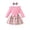 Pink, variant on AUDeals Toddler Girl Plaid Dress Set Kids Ruffle Knit Top and Plaid Skirt with Headband 3 Piece Fall Winter Outfit Clothes Christmas Costume Size (Black, 9-12 Months)