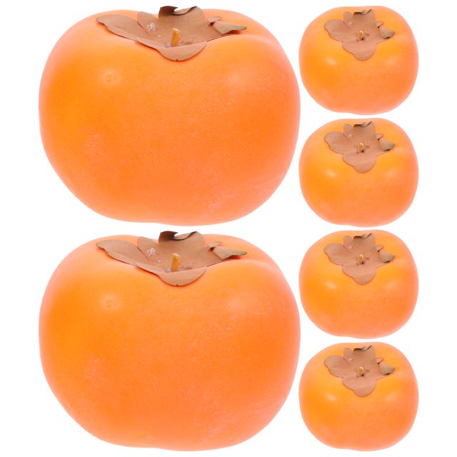 6 uds accesorios de caqui falsos accesorios de fotografía accesorios de caqui artificiales decoraciones de frutas HOMEMAXS 15793691-MX