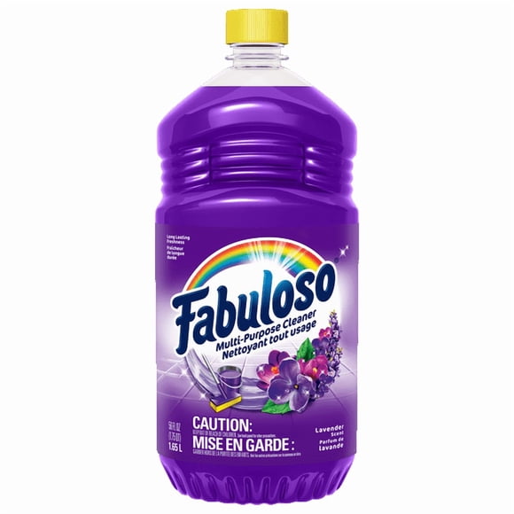 Fabuloso Original Multi-Purpose Cleaner, Powerful Cleaning, Long-Lasting Freshness, No Rinse Floor Cleaner, Lavender Scent, 1.65 L