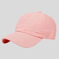 thumbnail image 4 of Spazoro Toddler Boys Girls Baseball Cap, Adjustable Perforated Solid Breathable Washed Cotton Hat for Summer Protection Pink, 4 of 7