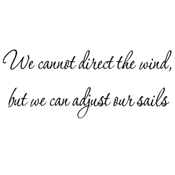 VWAQ VWAQ 1576 We Cannot Direct the Wind, But We Can Adjust Our Sales Wall Decal