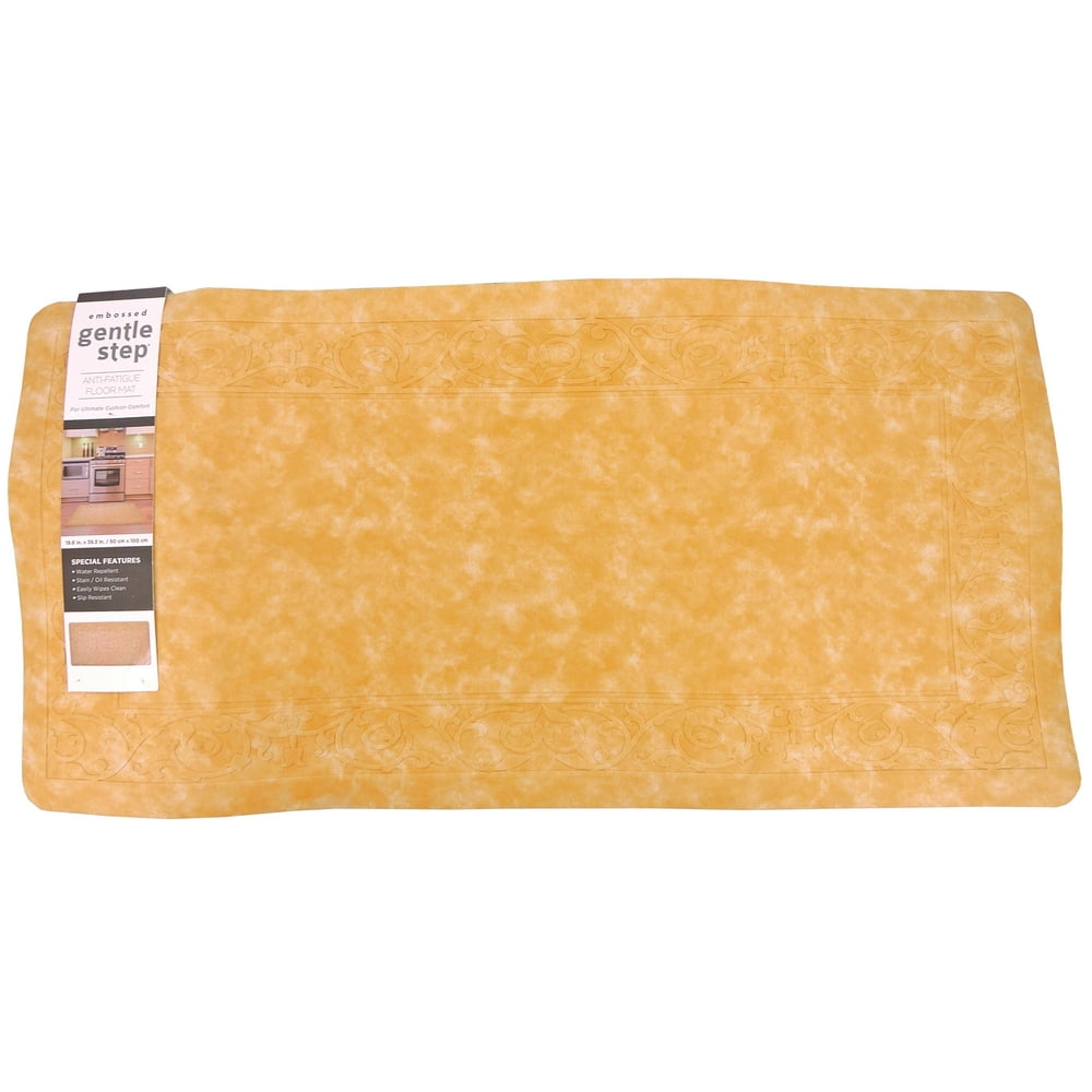 Home Dynamix Embossed Gentle Step AntiFatigue 20x40 Floor Mat in Tan
