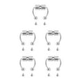 thumbnail image 3 of maskred 1/2/3/5 2021 New Fake Nose Ring Alloy Nose Hoop Septum Rings For Metal color 5PCS, 3 of 6