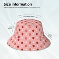thumbnail image 5 of Kdxio Reflective Bucket Hat - Strawberries Print Bucket Hat for Men,Women, 5 of 9