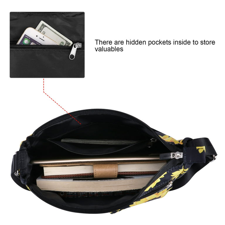Hawee Crossbody Bag for Women - Multi-Pocket Shoulder Bag Lightweight Messenger Bag Casual Printed Purse Handbag Travel Bag, Women's, Size: One-Size