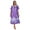 Purple, variant on Baywell Plus Size Nightgows for Women Soft Cotton Casual Print Long Nightdress Short Sleeve U-neck House Dresses Sleepwear,XL-5XL