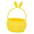 thumbnail image 3 of Cesta trenzada para almacenamiento con asa, cesta de mano para decoración de Pascua para bebé amarillo, 3 of 9
